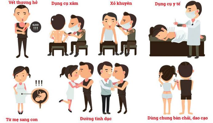 Virus viêm gan B có thể lây lan qua nhiều con đường khác nhau